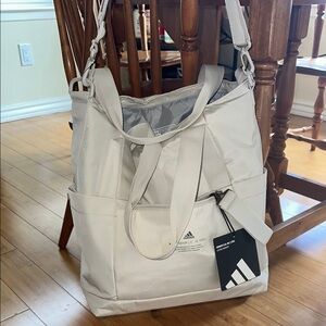 Adidas White Tote Bag